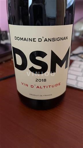 Roussillon Määrittelemätön Domaine Ansignan DSM Vin d'Altitude 2018