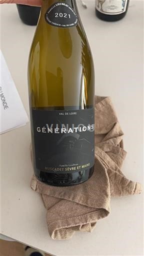Loiredalen Muscadet-Sèvre-et-Maine Famille Lieubeau Générations 2021