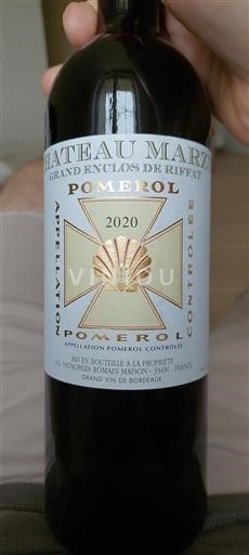 Bordeaux Pomerol Château Marze Grand Enclos de Riffat 2020