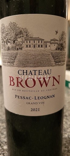 Bordeaux Pessac-Léognan Château Brown 2021