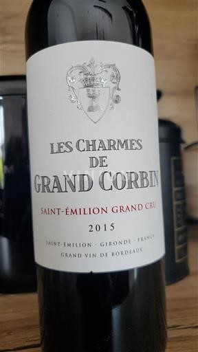 Bordeaux Saint-Émilion Grand Cru Grand Cru Charmes De Grand Corbin 2015