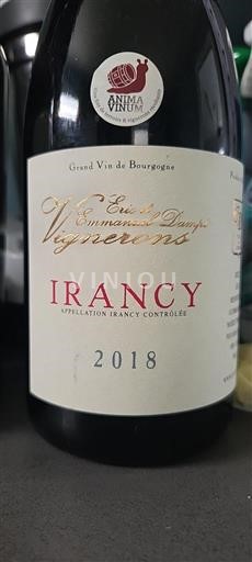 Borgoña Irancy Eric Et Emmanuel Dampt 2018