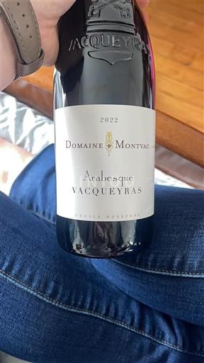 Rhône Valley Vacqueyras Domaine Montvac Arabesque 2022