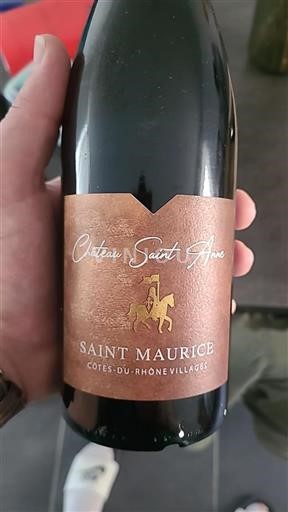 Vallée du Rhône Côtes-du-rhône-villages Château Saint Anne Saint Maurice 2022