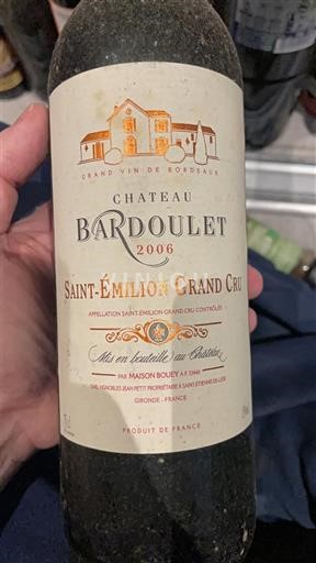 Burdeos Saint-Émilion Gran Cru Grand Cru Château Bardoulet 2006