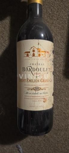 Bordéus Saint-Émilion Grand Cru Grand Cru Château Bardoulet 2006