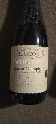Vin Rouge sec Chatelain-Desjacques 2001 France Vallée de la Loire Saumur-champigny AOC