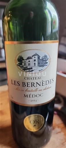 Bordeaux Médoc Château Les Bernèdes 2014