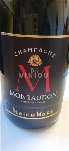 Champagne Sâm-panh Montaudon Blanc de Noirs Không niên vụ