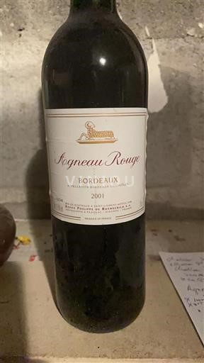 Burdeos Bordeaux Baron Philippe De Rothschild Agneau Rouge 2001