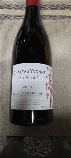 Loire Valley Saumur-Champigny Château Yvonne La Folie 2023
