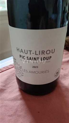 Languedoc Pic-saint-loup Hautlirou Les Amouriés 2023