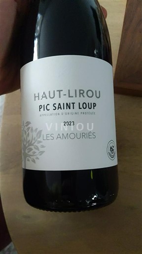 Langvedok Pic-saint-loup Hautlirou Les Amouriés 2023