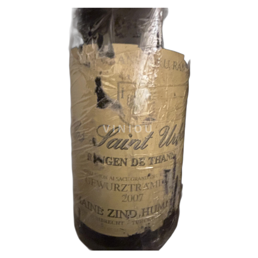 Alsazia Gewürztraminer Domaine Zind Humbrecht Saint Urbain 2007