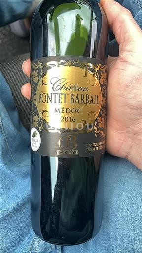 Bordeaux Médoc Cru Bourgeois Château Pontet Barrail 2016