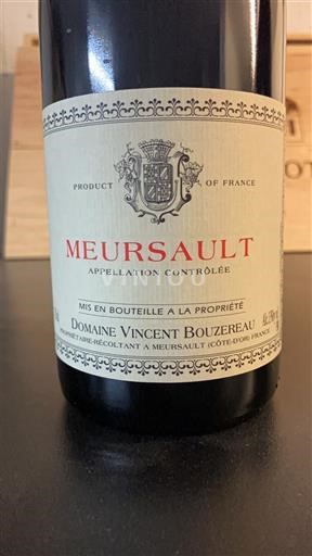 Borgogna Meursault Domaine Vincent Bouzereau 2020