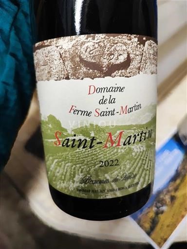 Vallée du Rhône Beaumes de Venise La Ferme Saintmartin Saint-Martin 2022
