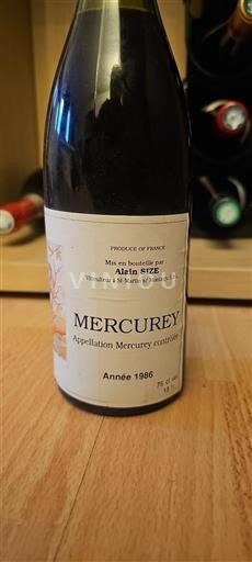 Bourgogne Mercurey Alain Size 1986