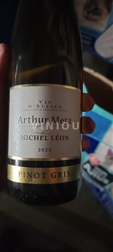 Vin Blanc sec Michel Léon Arthur Metz 2023 France Alsace Vin de France