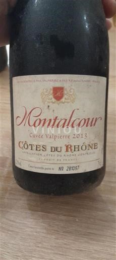 Thung lũng Rhône Côtes-du-rhône Montalcour Valpierre 2013