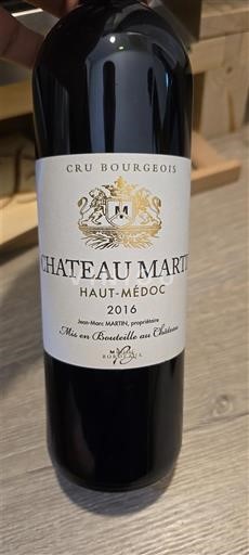 Bordeaux Haut-Médoc Cru Bourgeois Château Martin 2016