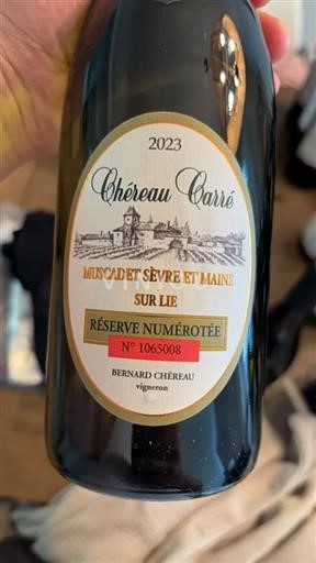 Vin Blanc sec Réserve Numérotée Chéreau Carré 2023 France Vallée de la Loire Muscadet-sèvre-et-maine AOC