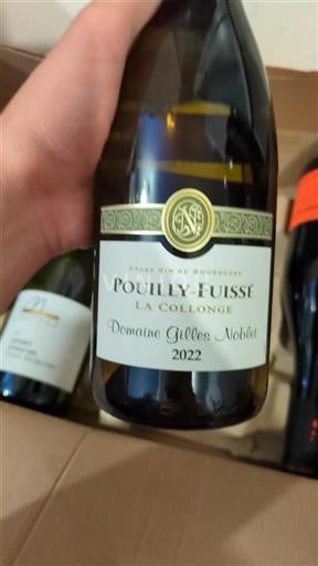Burgundy Pouilly-Fuissé Domaine Gilles Noblet La Collonge 2022