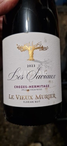 Rhônen laakso Crozes-Hermitage Le Vieux Murier Les Saviaux 2023