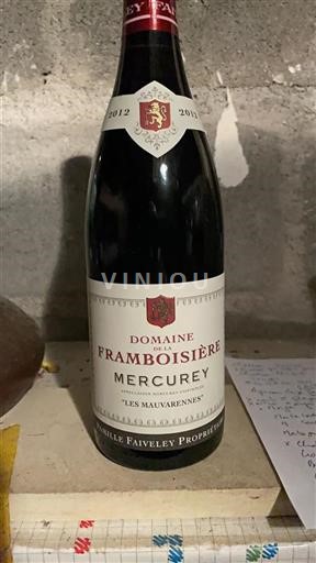 Borgoña Mercurey Domaine La Framboisière Les Mauvarennes 2012