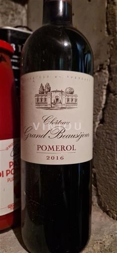 Bordéus Pomerol Château Grand Beauséjour 2016