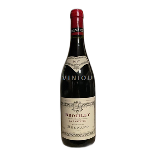 Vin Rouge sec La Fantaisie Régnard 2015 France Beaujolais Brouilly AOC