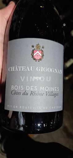 Rhônen laakso Côtes-du-rhône-villages Château Gigognan Bois des Moines 2020