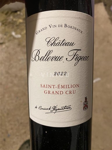 Bordéus Saint-Émilion Grand Cru Château Bellevue Figeac 2022