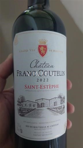 Burdeos Saint-Estèphe Franc Coutelin 2022