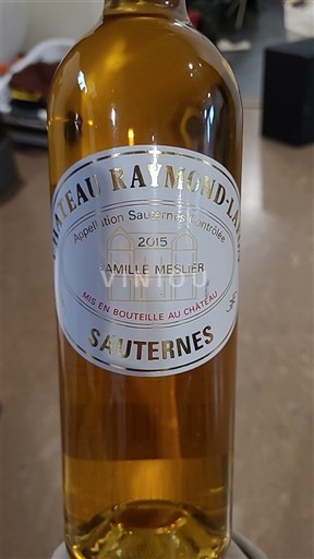Bordeaux Sauternes Château Raymondlafon 2015