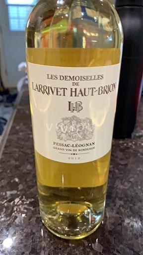 Bordeaux Pessac-Léognan Château Larrivet Haut Brion Les Demoiselles de Larrivet Haut-Brion 2019