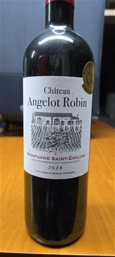 Bordeaux Montagne-saint-émilion Château Angelot Robin 2020