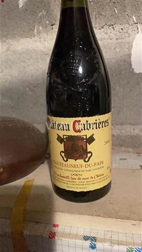 Rhône-dalen Châteauneuf-du-Pape Château Cabrieres 2000