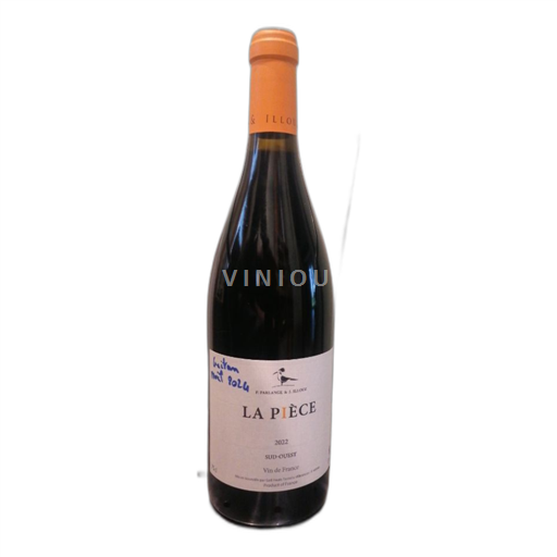 Vin Rouge sec La Pièce P. Parlange & J. Illouz 2022 France Sud-Ouest IGP