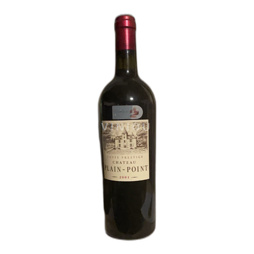 Vin Rouge sec Prestige Château Plain-Point 2001 France Bordeaux AOC