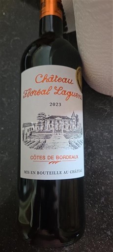 Vin Côtes-de-Bordeaux Château Floréal Laguens - 2023 - Avis