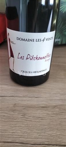 Rhône-dalen Crozes-Hermitage Domaine Les 4 Vents Les Pitchounettes Ikke årgangsbestemt