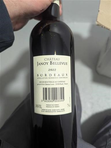 Bordeaux Château Janoy Bellevue 2022
