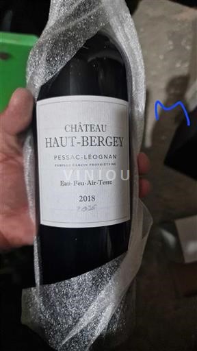 Bordeaux Pessac-Léognan Château Hautbergey Eau-Feu-Air-Terre 2018