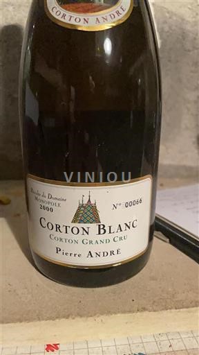Borgoña Corton Grand Cru Pierre André R%c3%a9colte du Domaine Monopole 2000