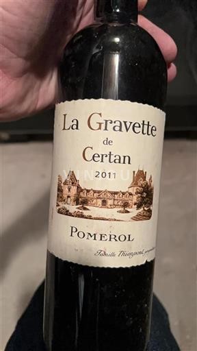 Bordeaux Pomerol Château Certan La Gravette 2011