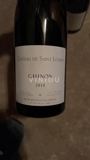 Loiredalen Chinon Château Saint Louans 2010