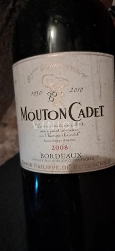 Burdeos Bordeaux Baron Philippe De Rothschild Mouton Cadet 2008