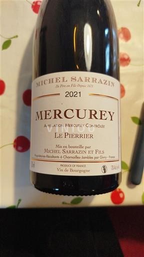 Bourgogne Mercurey Michel Sarrazin Et Fils Le Pierrier 2021