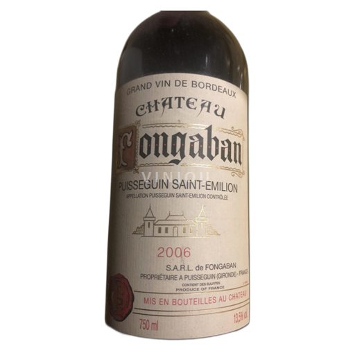 Bordeaux Castillon-côtes-de-bordeaux Château Fongaban 2006